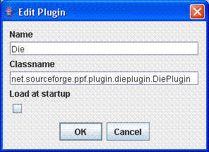 Plugins dialog